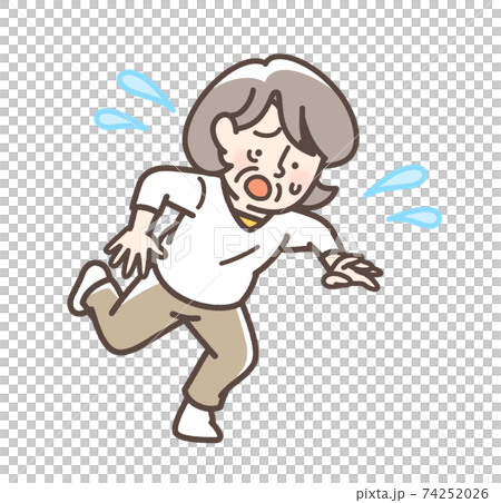 つまずくおばあさん つまずくおばあさん 74252026