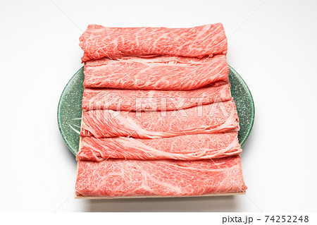 黒毛和牛肩ロース　スライス　生肉　しゃぶしゃぶ用すき焼き用　 74252248