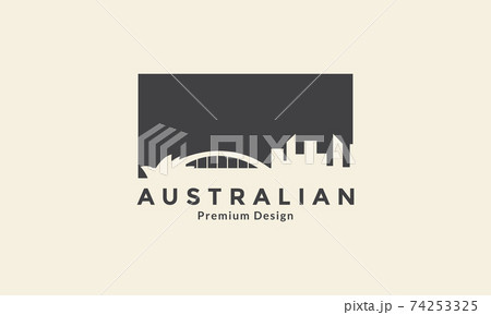 Australian bridge and city night logo vector icon symbol design graphic illustration Australian bridge and city night logo vector icon symbol design graphic illustration 74253325