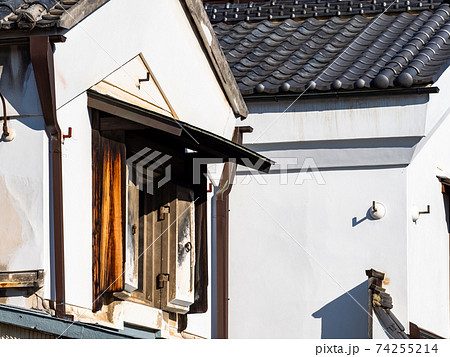 小江戸川越の風情豊かな景色 蔵造の街並みの写真素材