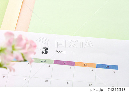 3月のカレンダー ひなまつりイメージ 西暦無し 3月のカレンダー ひなまつりイメージ 西暦無し 74255513