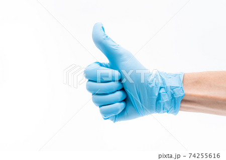 医療用手袋　グッドサイン 74255616