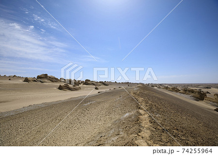 Yardang landform landscape in west of china 74255964