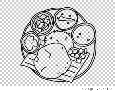 南インドカレーのプレート 74258188