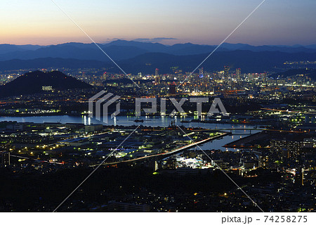 広島県広島市矢野町 愛宕神社からの眺望 広島県広島市矢野町 愛宕神社からの眺望 74258275