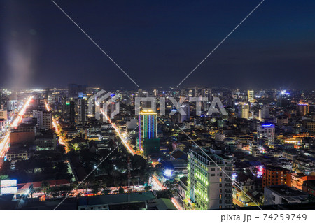 Phnom Penh Overview at Nighttime Phnom Penh Overview at Nighttime 74259749