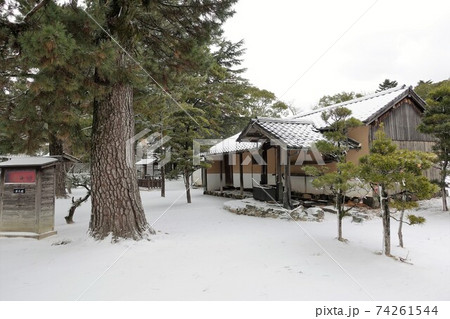 寒波襲来　杉家旧宅 吉田松陰幽囚室 74261544