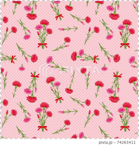 Carnation pattern pattern - Stock Illustration [74263411] - PIXTA