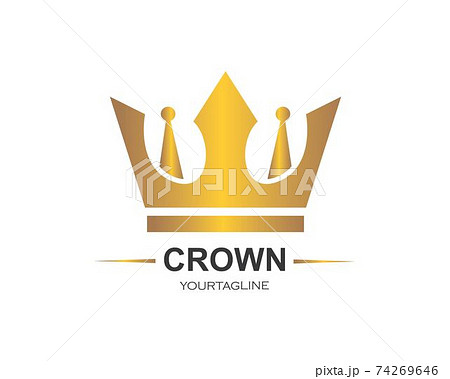royal crown logo icon vector illustration 74269646