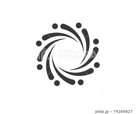 vortex logo icon wave and spiral vector 74269827