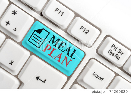 Word writing text Meal Plan. Business concept for Word writing text Meal Plan. Business concept for 74269829