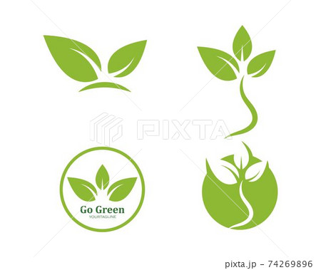 green leaf ecology nature element vector icon of go green green leaf ecology nature element vector icon of go green 74269896