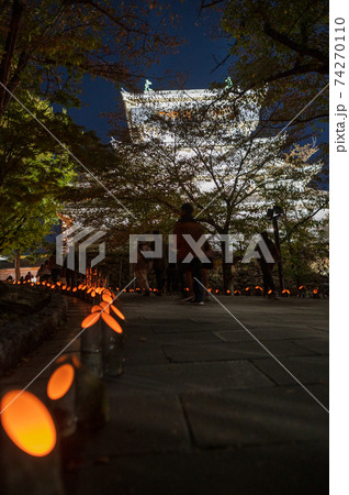 秋のイベント小倉城竹灯り 74270110