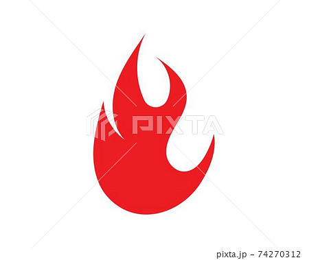 Fire flame Logo icon vector illustration design 74270312