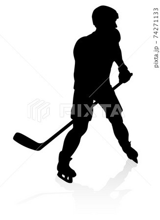 Ice Hockey Player Sports Silhouette Ice Hockey Player Sports Silhouette 74271133