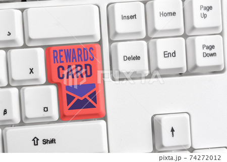 Handwriting text Rewards Card. Concept meaning Handwriting text Rewards Card. Concept meaning 74272012