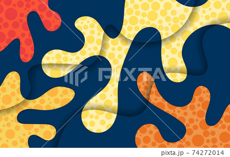 Abstract fluid style of colorful layout 3D with style template.  74272014