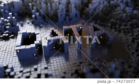 Big Data concept 3D background 74273077