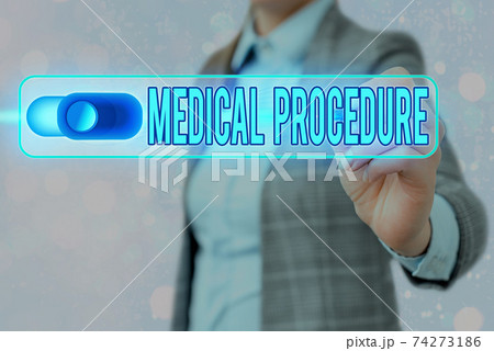 Writing note showing Medical Procedure. Business Writing note showing Medical Procedure. Business 74273186
