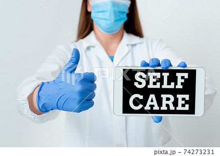 Text sign showing Self Care. Conceptual photo the 74273231