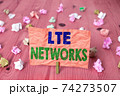 Writing note showing Lte Networks. Business photo 74273507