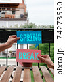 Conceptual hand writing showing Spring Break 74273530