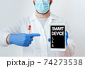 Writing note showing Smart Device. Business photo 74273538