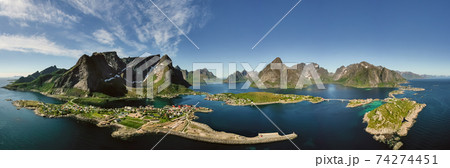 Lofoten is an archipelago in the county of Nordland, Norway. 74274451