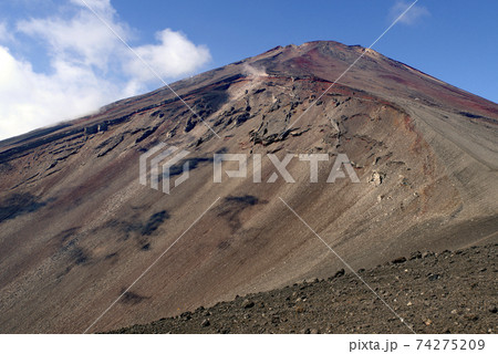 宝永火口と富士山 74275209