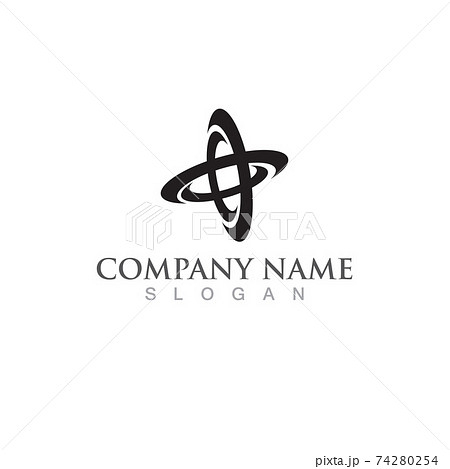 Tornado logo and symbol vector image 74280254