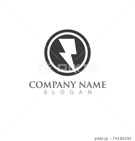 Thunderbolt logo and symbol vector image Thunderbolt logo and symbol vector image 74280292
