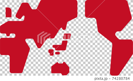 世界地図アイコンイラスト 74280784