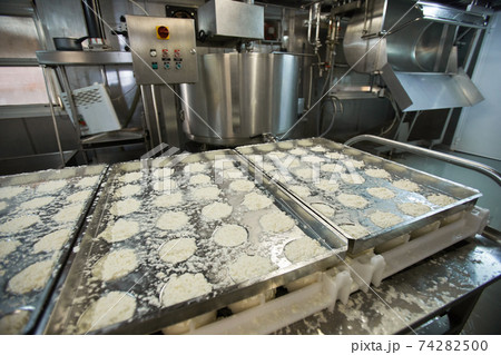 Quark and Cottage Cheese Production at Dairy Factory 74282500