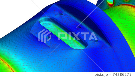 finite element analysis - 3D Illustration 74286275