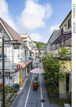 夏の別所温泉　北向観音参道（上田市） 74288525