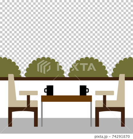 店内の窓側のテーブル席 イラストのイラスト素材 店内の窓側のテーブル席 イラストのイラスト素材