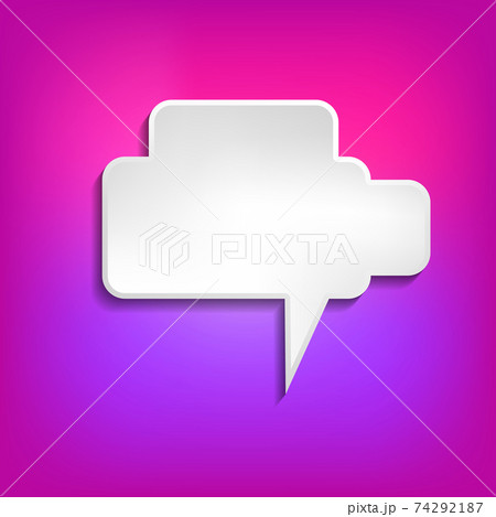 Vector comic speech bubble on color background. Isolated colorful banner, empty paper shape. Cartoon flat illustration for chat. Template frame. Hand draw style, dialog cloud. Vector comic speech bubble on color background. Isolated colorful banner, empty paper shape. Cartoon flat illustration for chat. Template frame. Hand draw style, dialog cloud. 74292187
