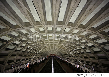 metro train move fast in the channel in washington metro train move fast in the channel in washington 74293126