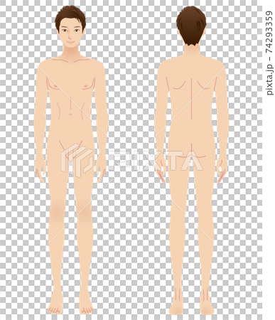 Male body beauty naked whole body medical care 74293359