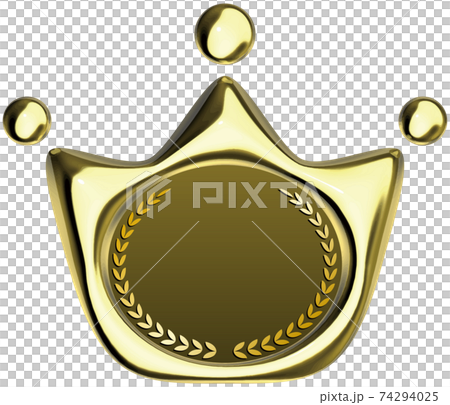 Crown-shaped gold sealing wax-like mark vector illustration background transparent Crown-shaped gold sealing wax-like mark vector illustration background transparent 74294025