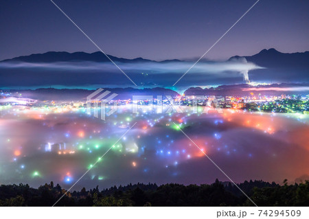 《埼玉県》秩父雲海・夜景 《埼玉県》秩父雲海・夜景 74294509