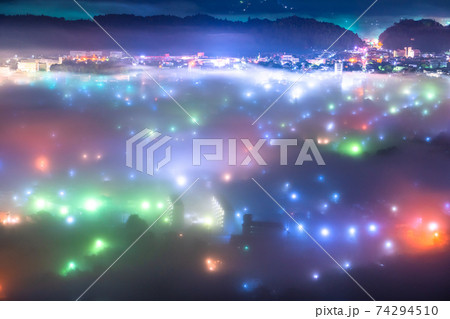 《埼玉県》秩父雲海・夜景 《埼玉県》秩父雲海・夜景 74294510