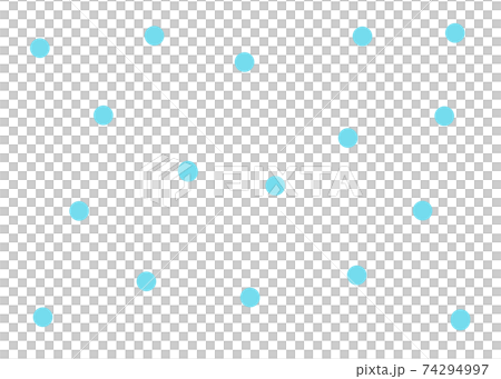 ドット柄　水色 74294997