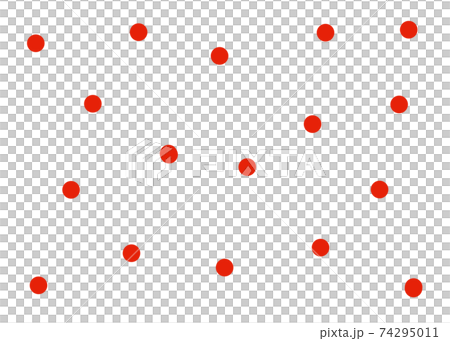 圓點圖案紅色 74295011