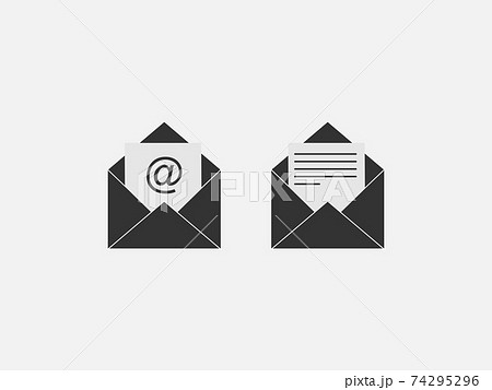 Communication, envelope, message icon. Vector illustration, flat design. Communication, envelope, message icon. Vector illustration, flat design. 74295296