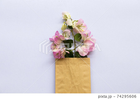 bougainvillea flora local flowers of asia arrangement in brown bag 74295606