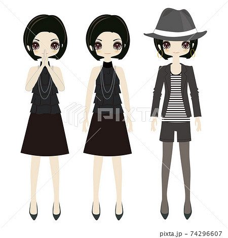 黒い服の女の子 74296607