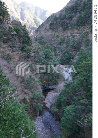 静岡県 寸又峡渓谷 飛竜橋からの眺め 静岡県 寸又峡渓谷 飛竜橋からの眺め 74299451