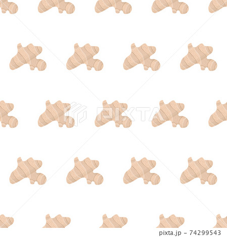 Cartoon ginger seamless pattern for print design. 74299543