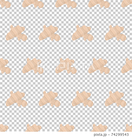 Cartoon ginger seamless pattern for print design. 74299543